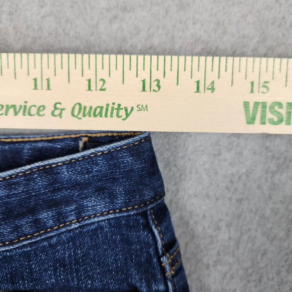 Old Navy Denim Shorts Girls 14 Blue Cotton Stretch Dark Wash 5-Pocket Casual